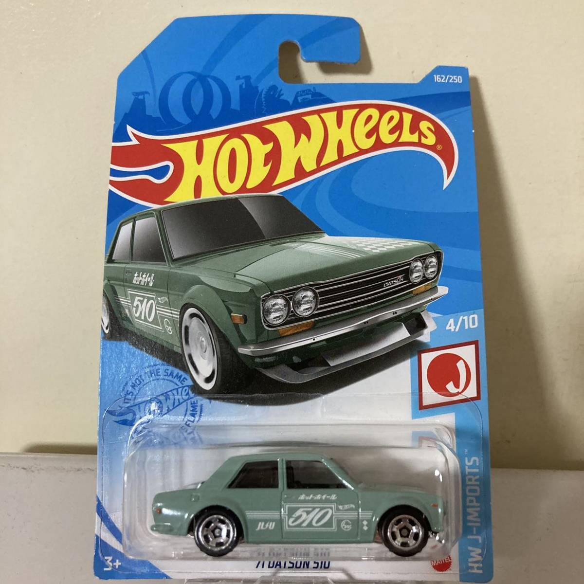 【未開封】ホットウィール Hot Wheels 71 DATSUN 510 BLUEBIRD J-IMPORTS NISSAN ダットサン ブルーバード_画像1