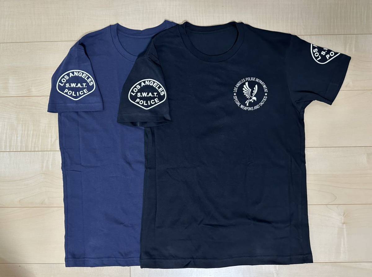 LAPD SWAT Tシャツ ネイビー XLサイズ サバゲー コスプレ 戦闘服 BDU_画像4