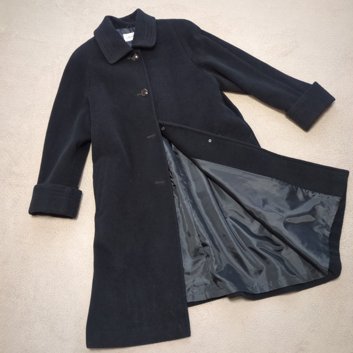 美品】アンゴラ100% Rondine ロングコート ブラック|Yahoo 美品】アンゴラ100% Rondine ロングコート ブラック|Yahoo