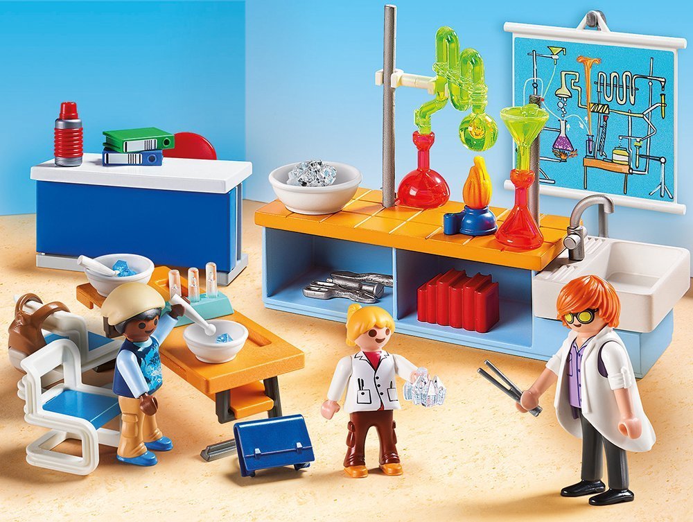 即決！新品 PLAYMOBIL プレイモービル 9456 化学教室