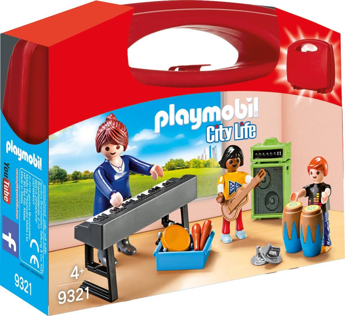 即決！新品 PLAYMOBIL プレイモービル 9321 音楽の授業 キャリーケース_画像1