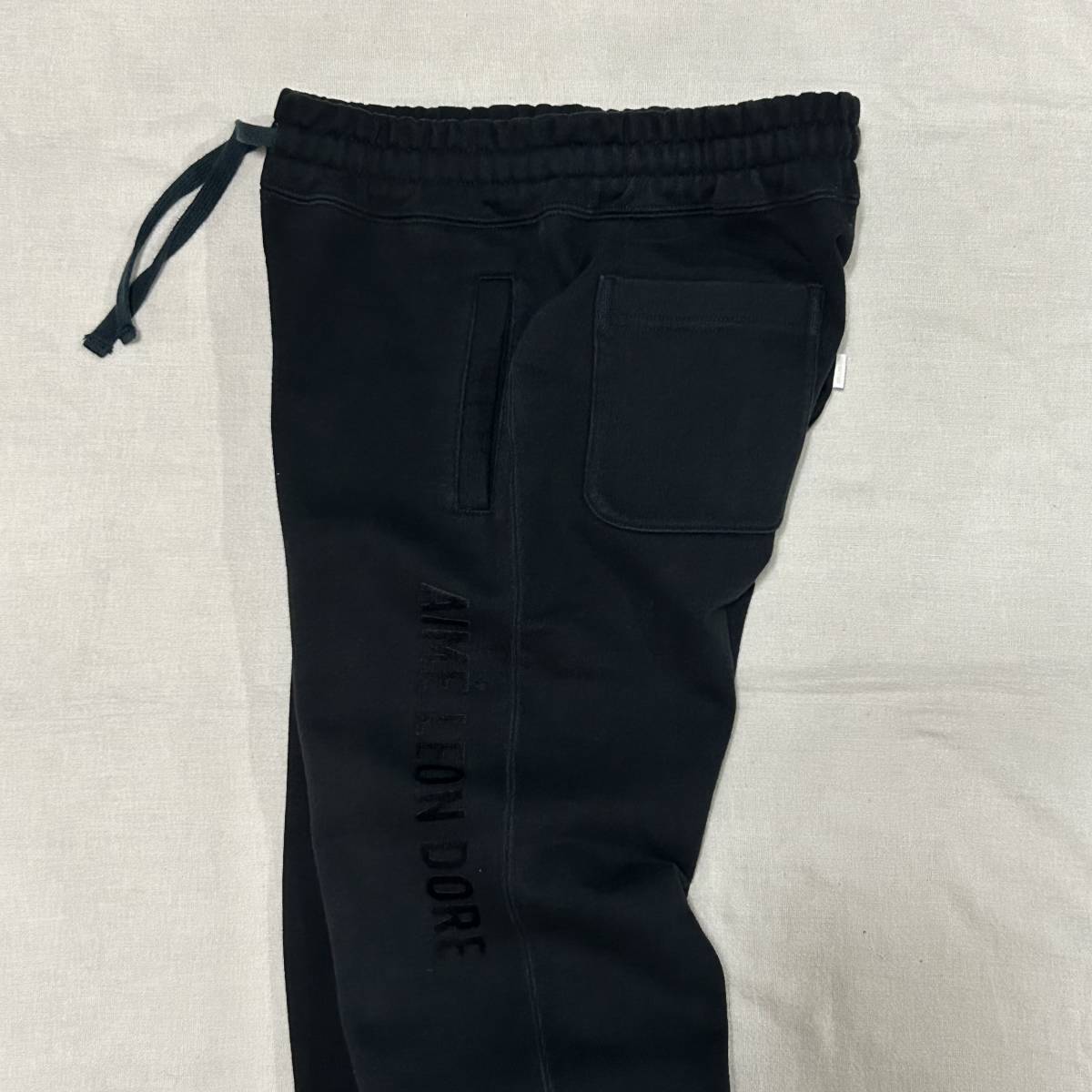 NYC発 初期モデル AIME LEON DORE エメレオンドレ Uniform Sweatpant BLACK M カナダ製！スウェットパンツ_画像2