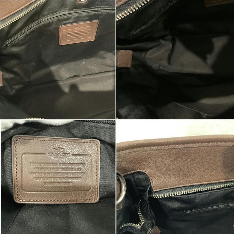 コーチ（COACH）ペリー　スムースレザー　2WAYトート　メンズ　ビジネスバッグ　ショルダー　ブラウン　K1661　F54758【中古】KB-7895_画像8