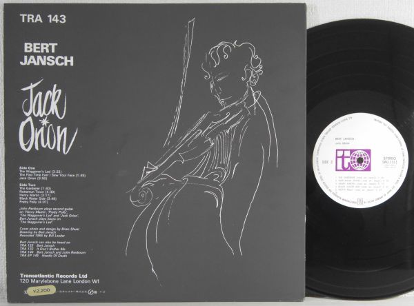 ◆BERT JANSCH【自画像/バート・ヤンシュ】帯付国内盤LP◆SWG-7561 初版 完全楽譜付_画像4