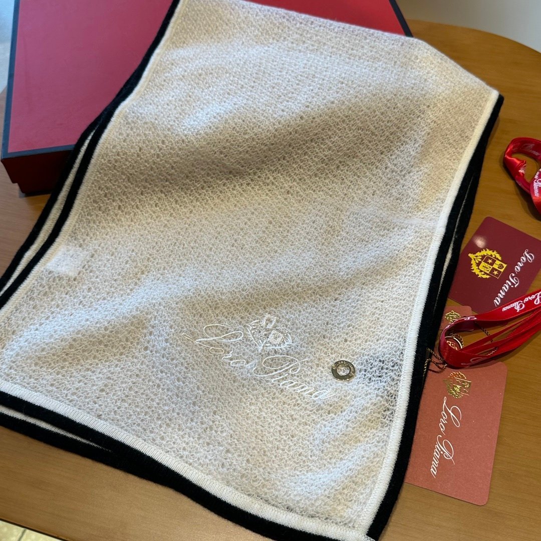 Loro Piana　ロロピアーナ　秋冬新品　100％カシミア　マフラー　レディース　ストール　プレゼント　箱付き　2813_画像5