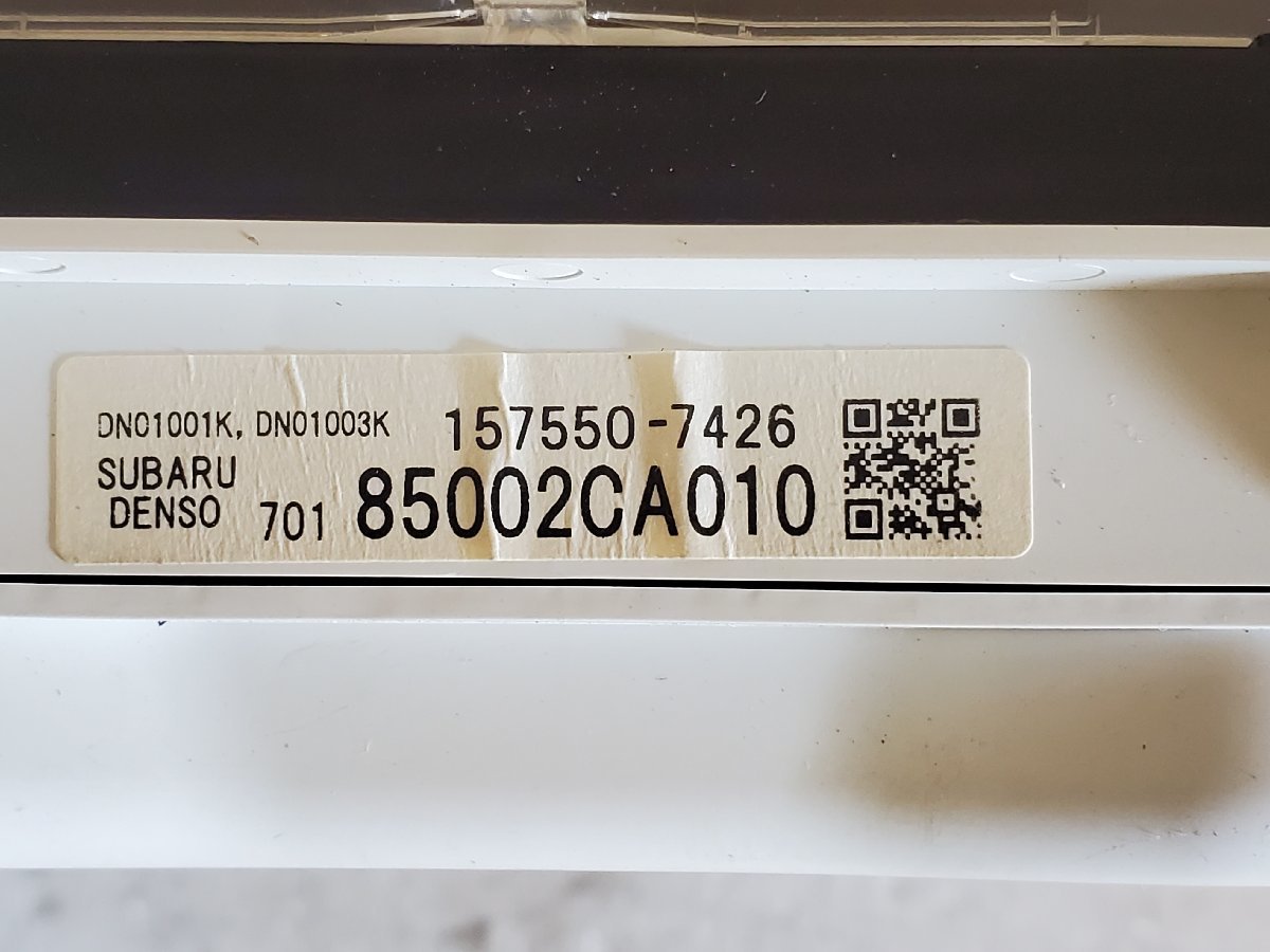 ☆A2232 ☆スピードメーター Assy■Ｈ24年◆DBA-ZN6 86 GT 6速マニュアル ■スピードメーター 走行距離 156,243km■85002CA010_画像7