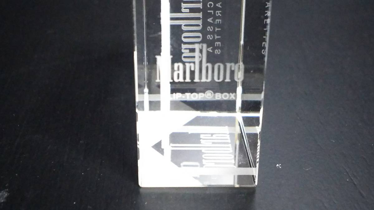 非売品 Marlboro 2005年 販売記念 オブジェ マルボロ THE FUTURE IS MARLBORO マールボロ ガラス 置物 クリスタル フィリップモリス 240116_画像8