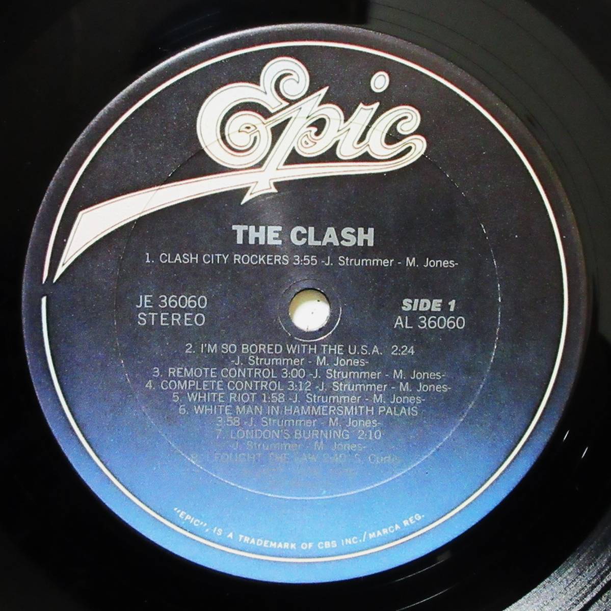 (LP) 美品! US/Epic THE CLASH [ザ・クラッシュ] 1979年/パンク名盤デビュー作/邦題’’白い暴動’’/Epic/JE 36060_画像4