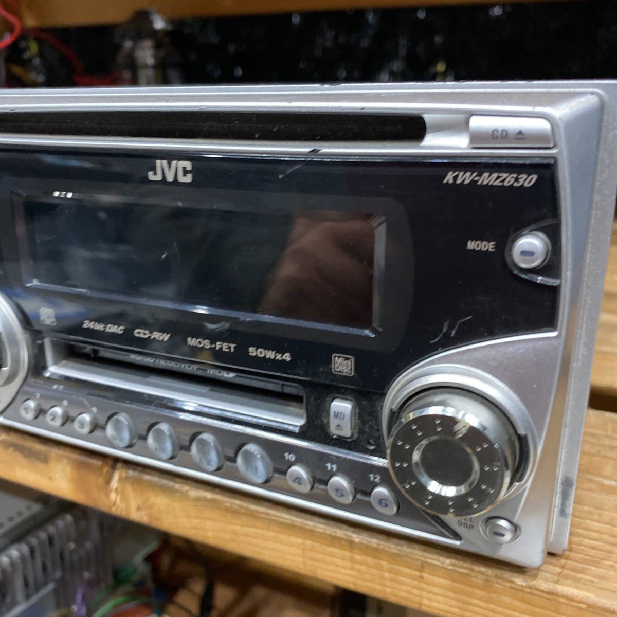 JVC CD/MD RECEIVER KW-MZ630 Junk 