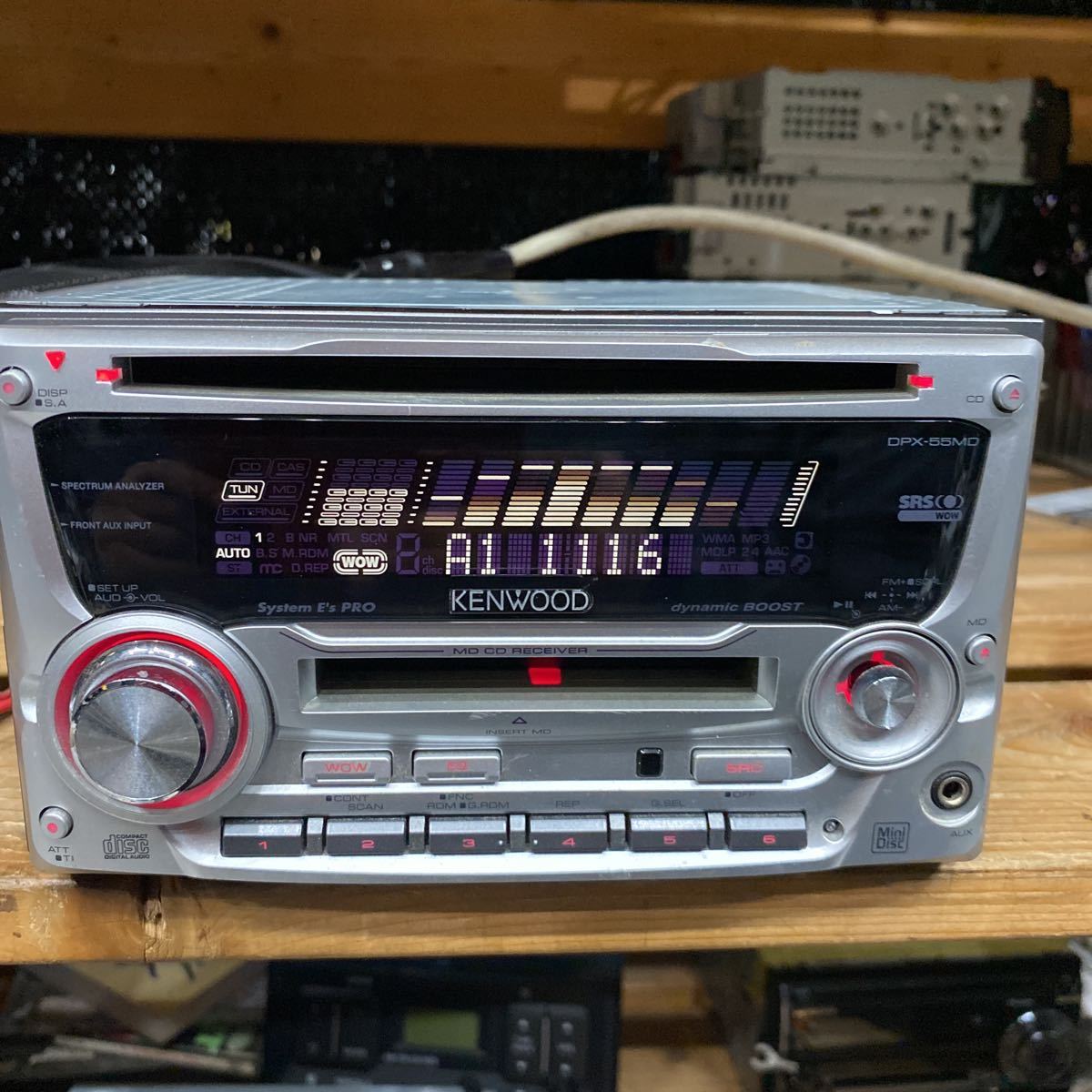 KENWOOD CD/MDレシーバー　AUX DPX-55MD_画像5