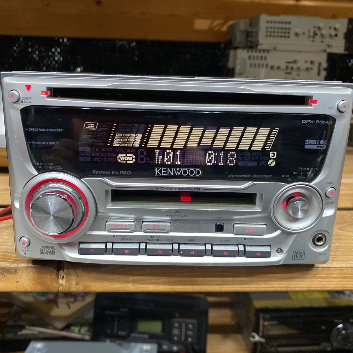 KENWOOD CD/MDレシーバー　AUX DPX-55MD_画像2