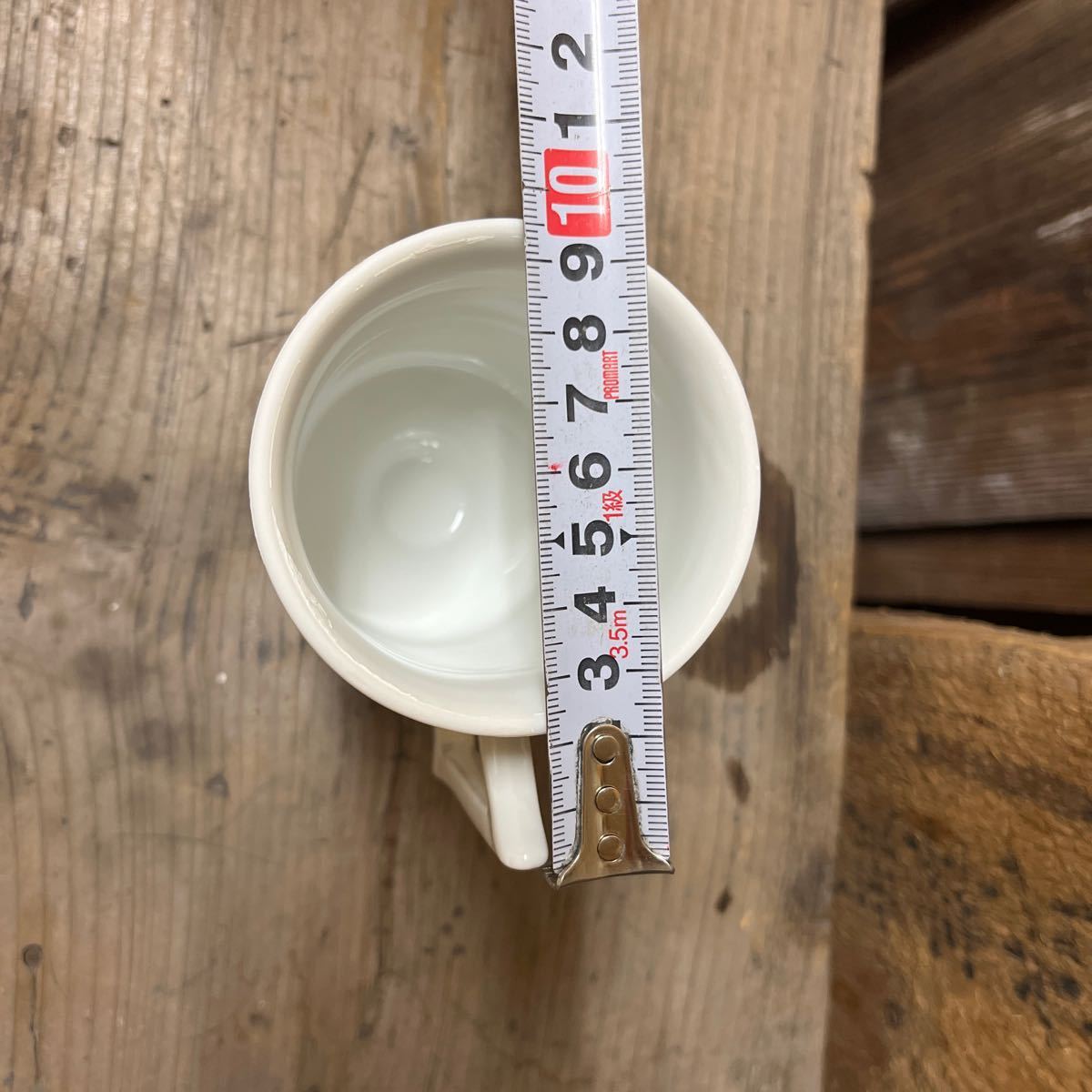5個セット ヴィンテージ コーヒー カップ ティーカップ カフェ 陶器 白磁 足つき 雑貨 喫茶 古道具 古い コップ アンティーク 昭和レトロ_画像9