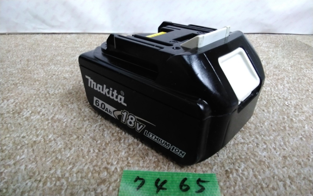 7465 送料520円 マキタ 18v 純正品 リチウムイオンバッテリ BL1860B ヒコーキ 雪マーク makita Li-ion バッテリー 電動工具 ツール_画像3