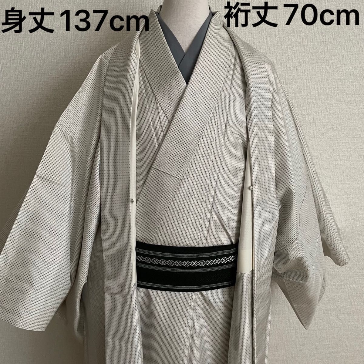 No 271 男性用 大島紬アンサンブル 正絹 絹鼠色 白大島|Yahoo No 271 男性用 大島紬アンサンブル 正絹 絹鼠色 白大島|Yahoo