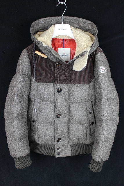 美品　75 モンクレール MONCLER ボア ダッフル ダウンジャケット ０　メンズ ダウンジャケット　DAMIEN ０　メンズ ダウン I137_画像1