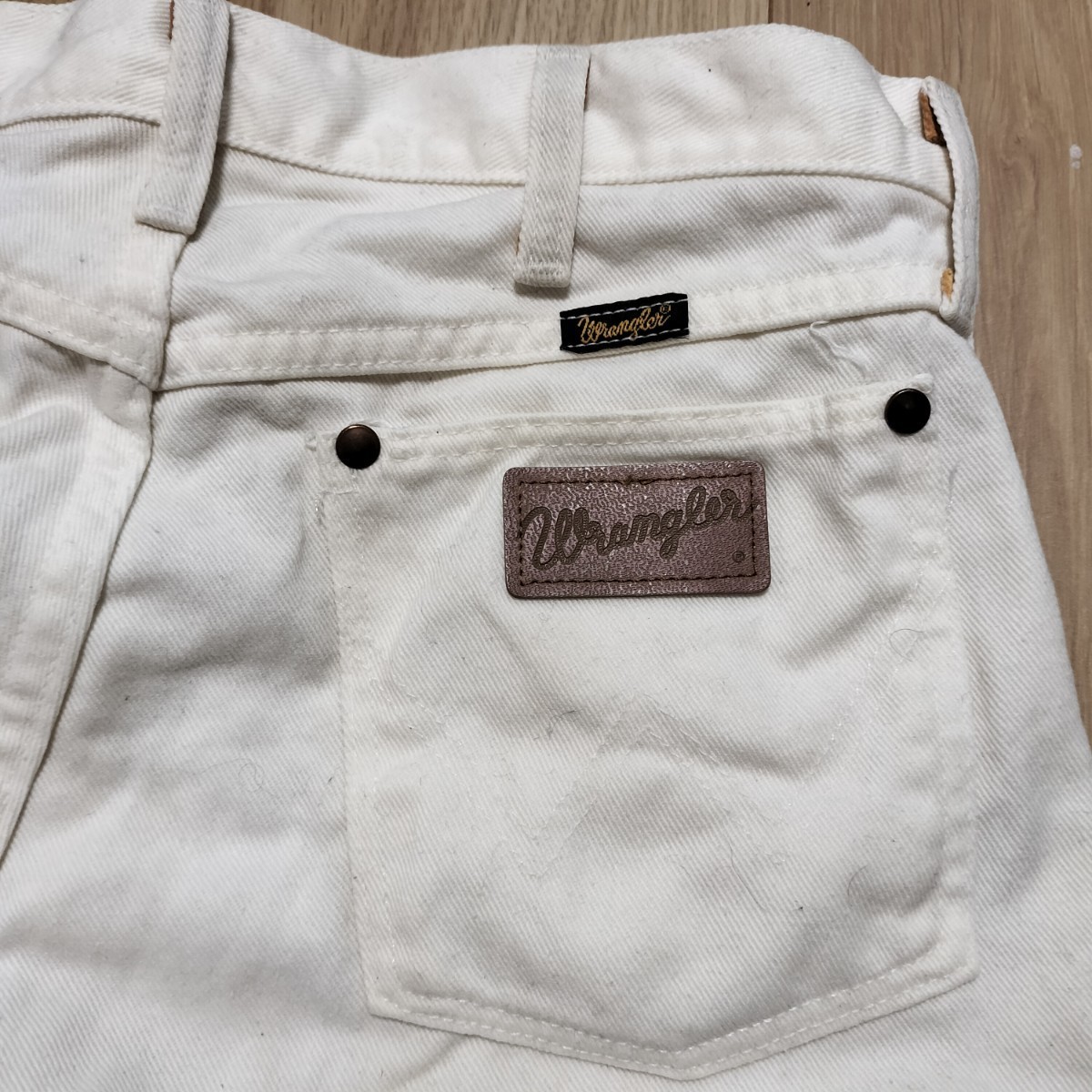 Wrangler ラングラー　13MWZ　ホワイト 白　W30 L30　Made in USA 本場米国製　ジーンズ_画像1