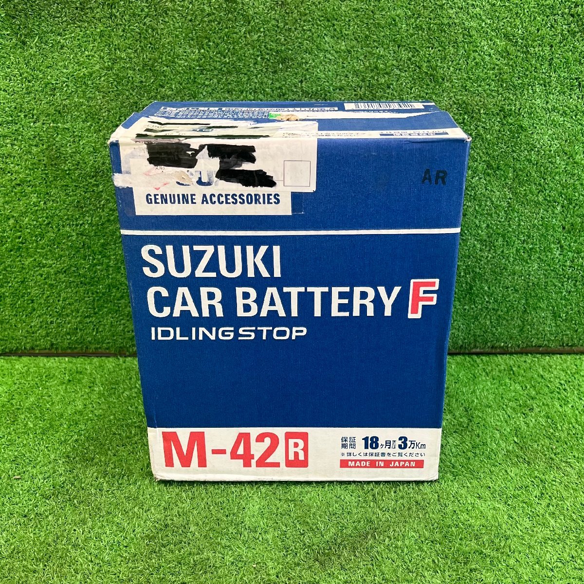 純正 SUZUKI スズキ カーバッテリーF アイドリングストップ車用 M-42R 自動車用バッテリー M42_画像1
