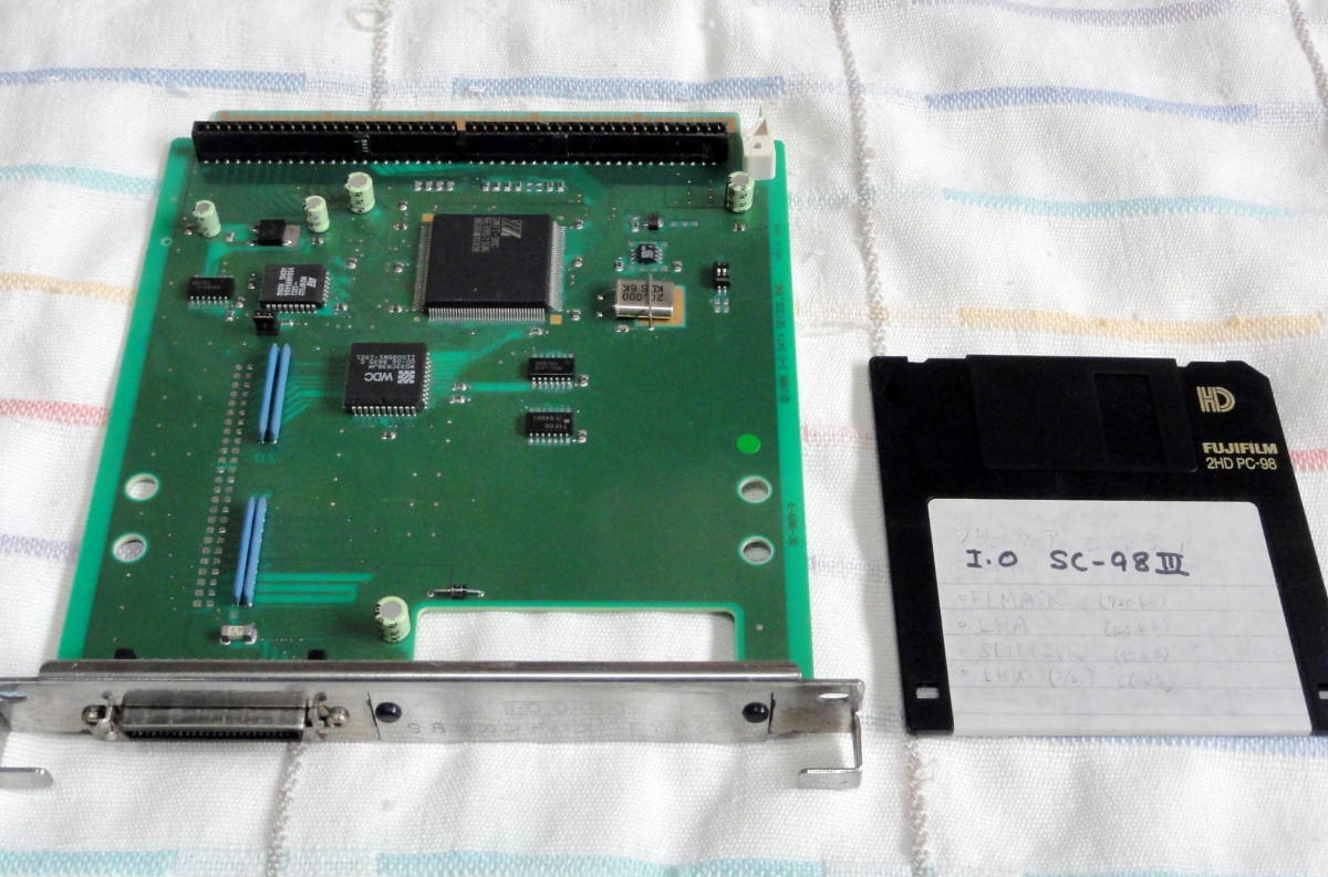 ☆ Cバス SCSI I・O DATA SC-98Ⅲ アンフェノールハーフピッチ ドライバー付属 Xa10にて動作確認済_画像1