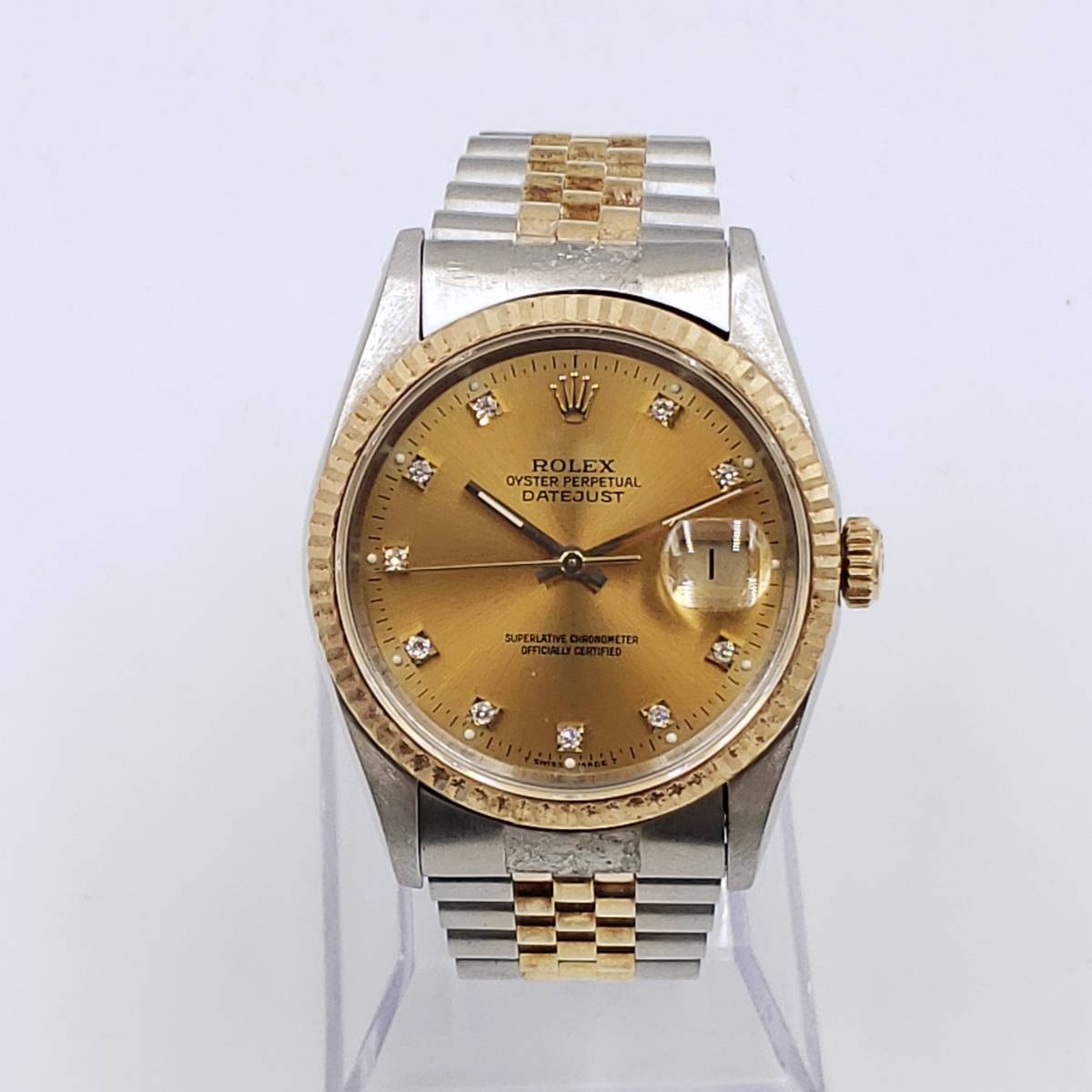 E7445(014)-605/IM350000　腕時計　ROLEX　DATEJUST　ロレックス　デイトジャスト　Ref.16233　1991年製　メンズ_画像2