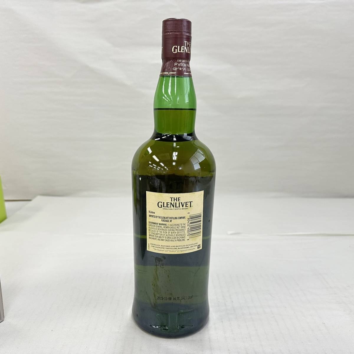 M21174(021)-527/IS5000　酒　THE GLENLIVET 12年 ESTD 1824　ザ・グレンリベット　スコッチ　ウイスキー　40％　1000ml　箱付き_画像4