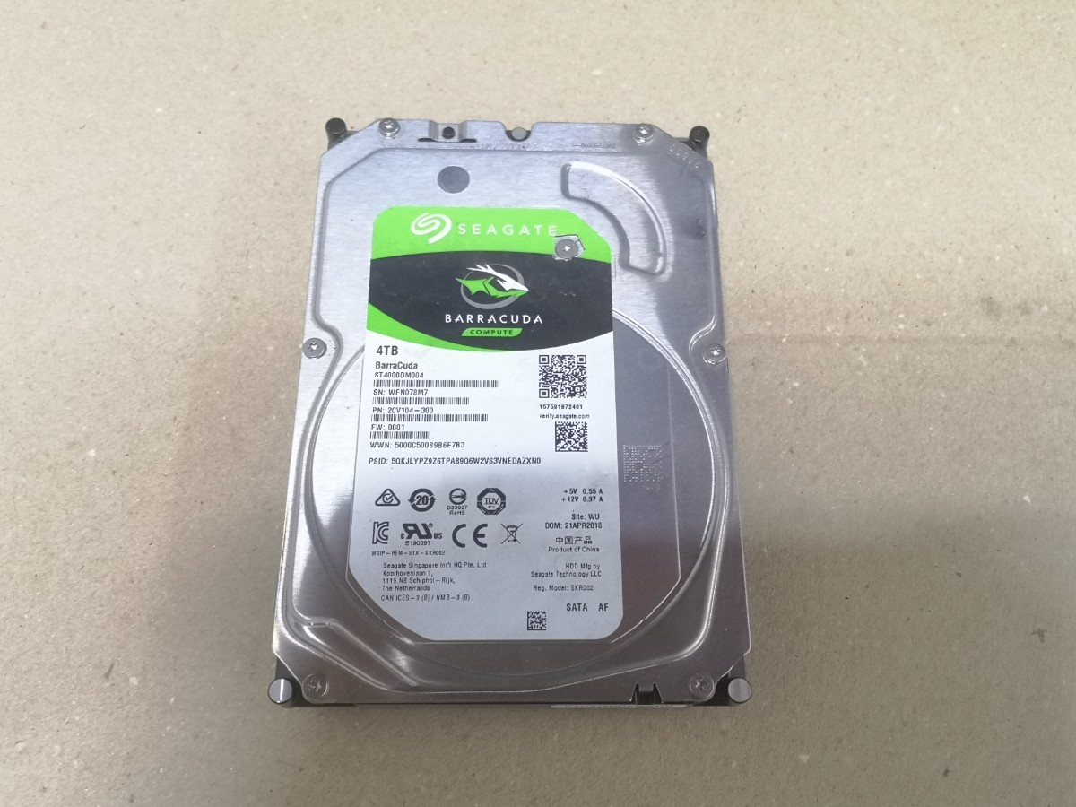 SEAGATE ST4000DM004 4TB HDD ジャンク扱い_画像1