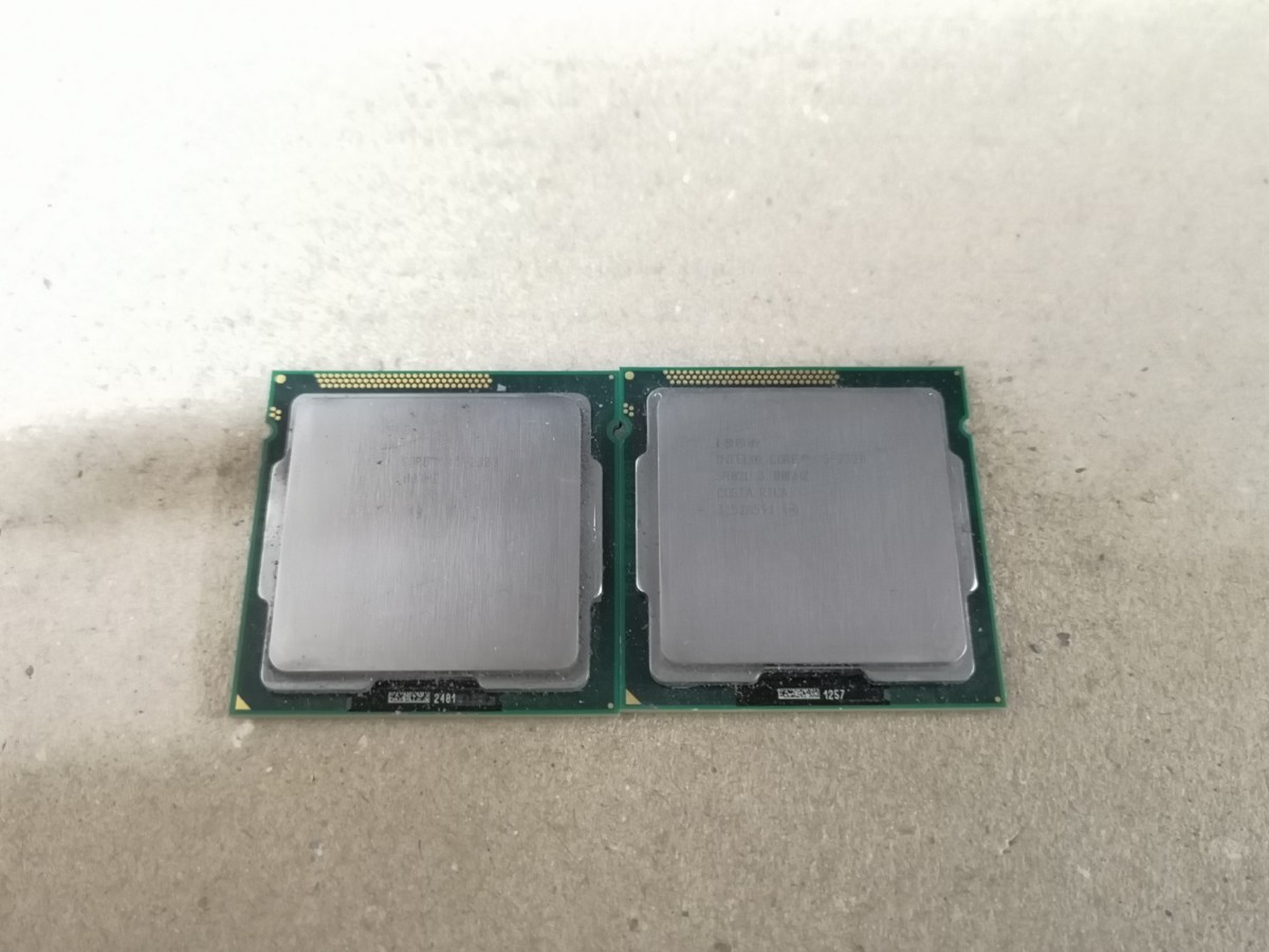 i5-2320 CPU 2個セット ジャンク扱い_画像1