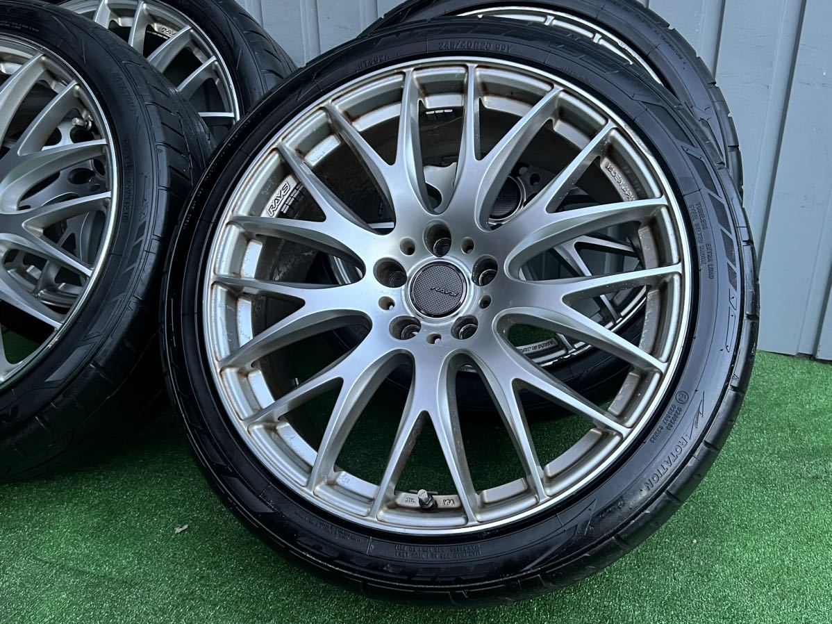 RAYS HOMURA レイズ ホムラ 2x9 20インチホイール／タイヤ (20x8.5J /20x9.5J ) NITTO NT555 G2タイヤ(PCD:5-120 )ハブ：75mm LS460 LS600_画像5