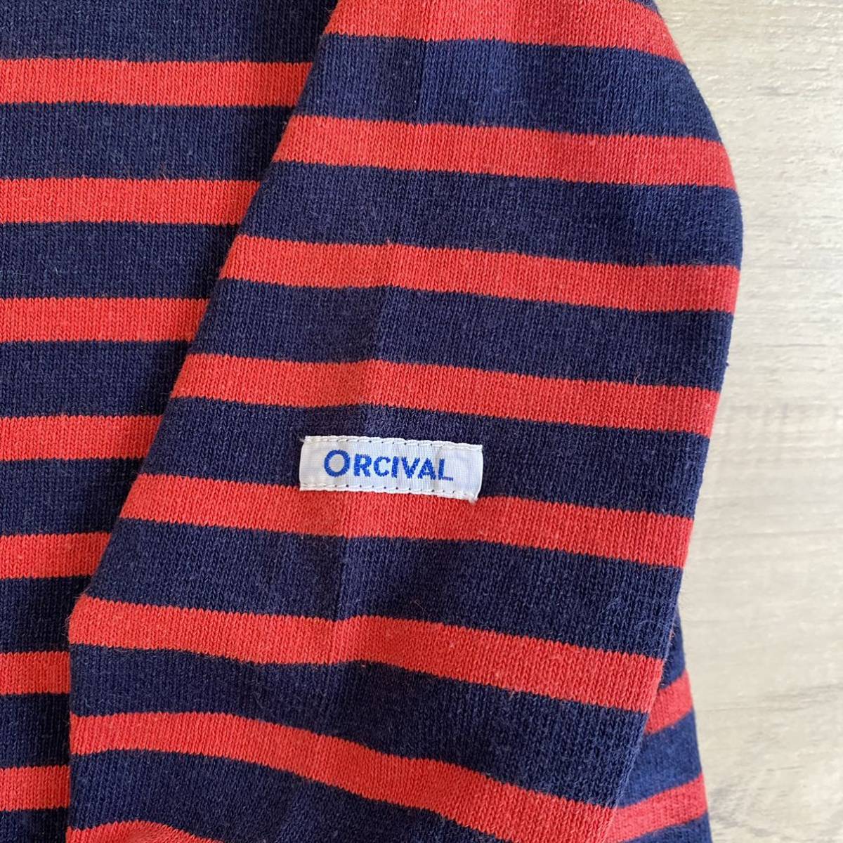 ORCIVAL ネイビー ボーダー オーシバル カットソー 長袖Tシャツ 最終値下げ 早い者勝ち