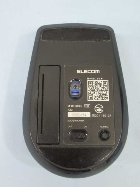 ◆ELECOM M-BT20BB ワイヤレスマウス 5ボタンマウス Bluetooth エレコム ブルートゥース ブラック PC用品 電池付き 動作品 89944◆！！_画像5