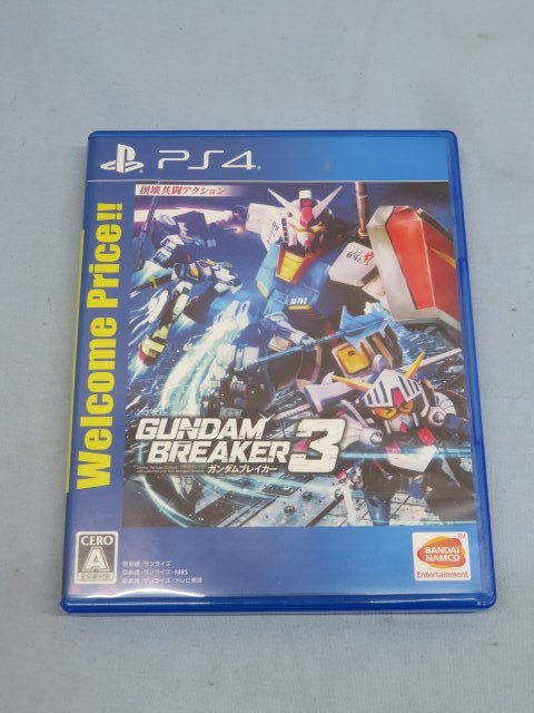 ★GUNDAM BREAKER 3 ゲームソフト PS4用 ガンダムブレイカー ケース付き USED 90322①★！！_画像1