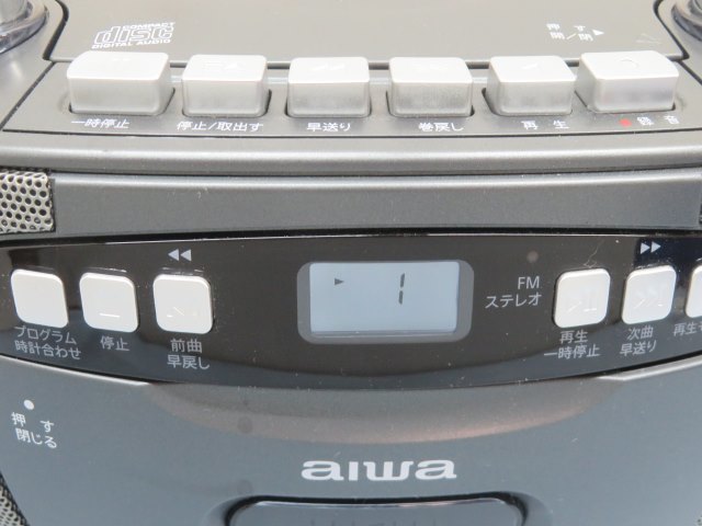 ★Aiwa CSD-30 CDラジオカセットレコーダー 録音/再生/REC アイワ 電源コード付き 動作品 89627★！！_画像2