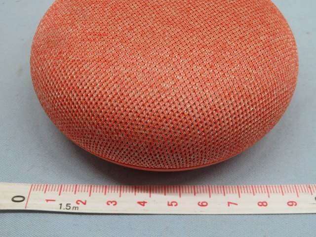 ★Google H0A Google 1600 スマートスピーカー オレンジ Google Home Mini グーグル ホームミニ USBケーブル付き USED 90175★！！_画像6