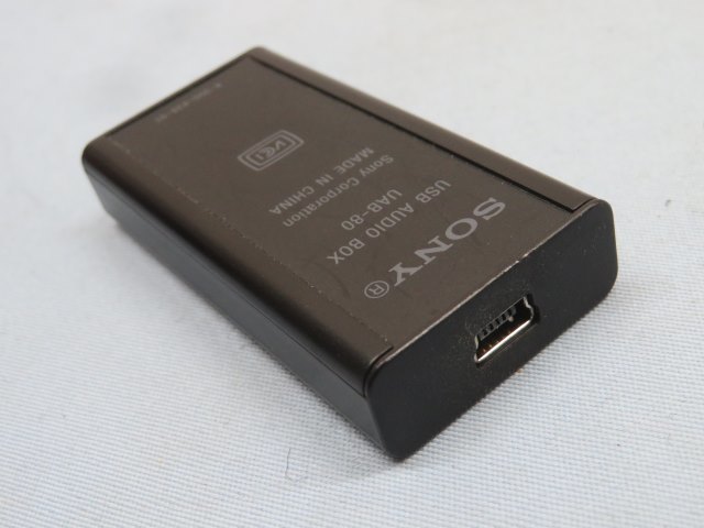 ★SONY ECM-PCV80U エレクトレットコンデンサーマイクロホン UAB-80 USB AUDIO BOX ソニー USBケーブル/マイクケーブル付 USED 90251★！！_画像9
