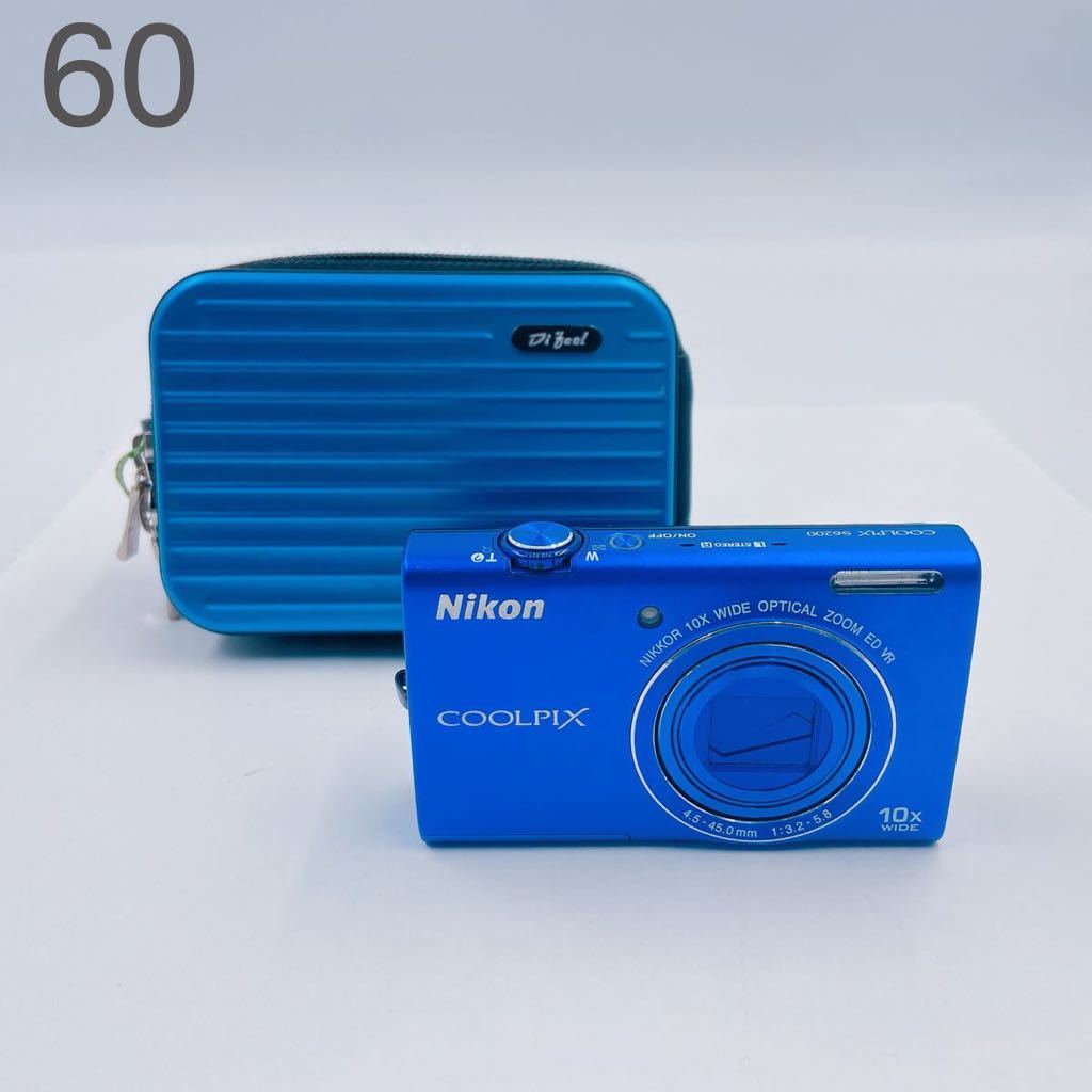 1A092 Nikon ニコン デジタルカメラ ブルー COOLPIX 10xWIDE s6200 4.5-45.0mm 1:3.2-5.8_画像1