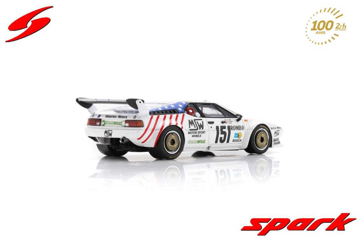 ■スパークモデル 1/43 1985 BMW M1 #151 ルマン24h_画像4