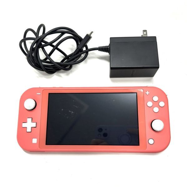G150-I52-396 ◎ Nintendo 任天堂 ニンテンドー Switch Lite スイッチライト 本体 HDH-001 コーラル 通電確認済み③