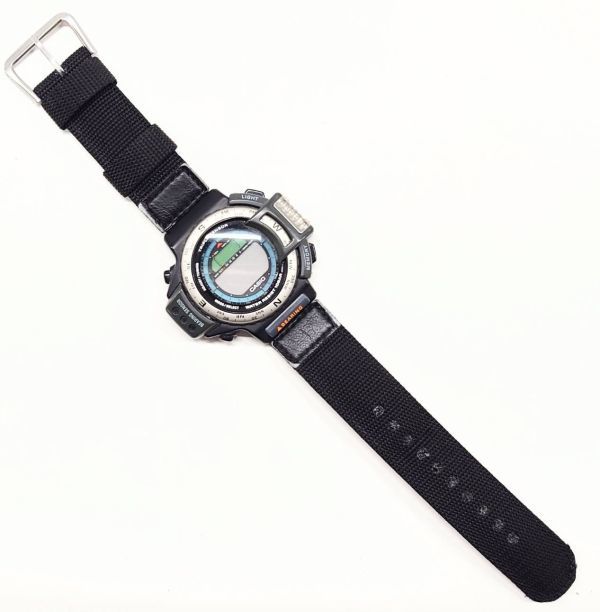 H326-W12-183◎CASIO カシオ プロトレック トリプルセンサー ATC-1100 ブラック メンズ腕時計 クォーツ デジタル文字盤④_画像10