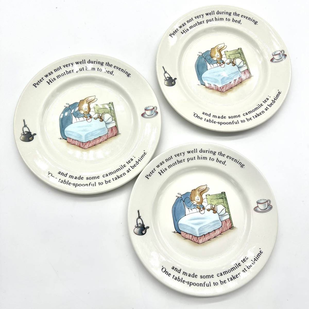 レア ヴィンテージ 廃盤 旧刻印 WEDGWOOD ピーターラビット プレート 皿 陶器 食器 ビンテージ コレクション ウェッジウッド アンティーク_画像2