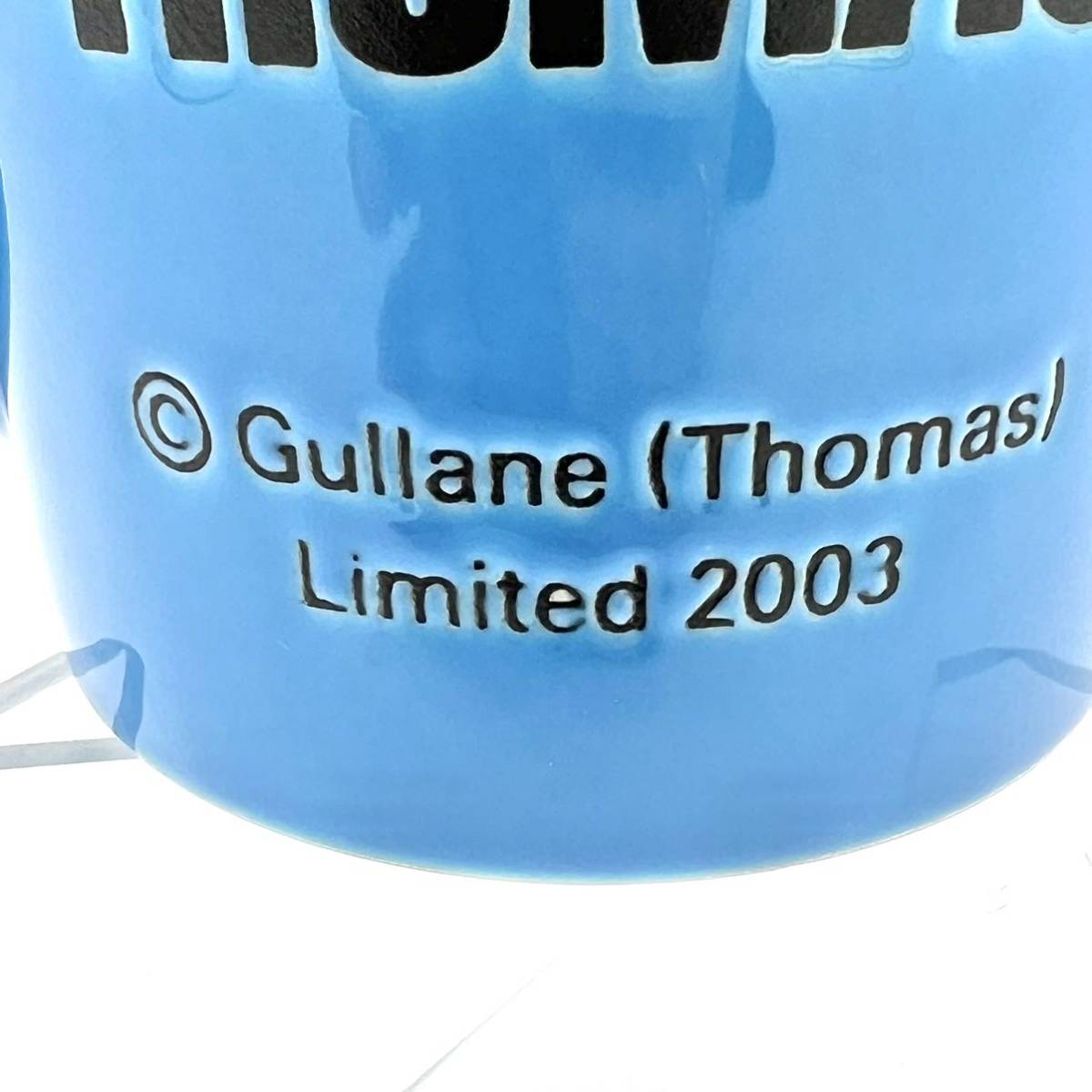 レア ヴィンテージ gullane thomas limited 2003 機関車 トーマス マグ カップ コップ 食器 陶器 青 ビンテージ コレクション ブルー_画像6