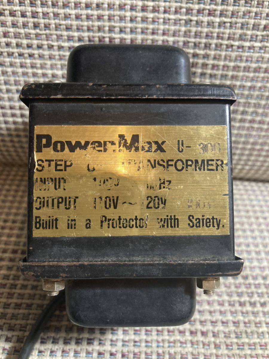 POWER MAX　パワー・マックス U-300　ステップアップトランス　100V 50/60Hz 110～120V 300W ギターアンプ ベースアンプ_画像1