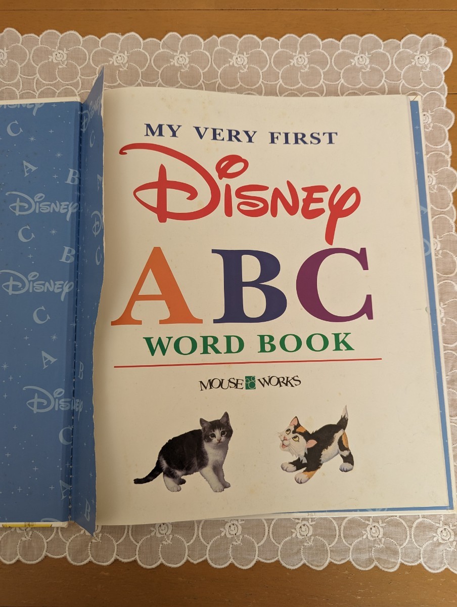  б/у английский язык ABC книга с картинками шт. * Disney герой * интеллектуальное развитие * включая доставку 