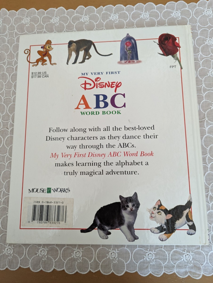  б/у английский язык ABC книга с картинками шт. * Disney герой * интеллектуальное развитие * включая доставку 