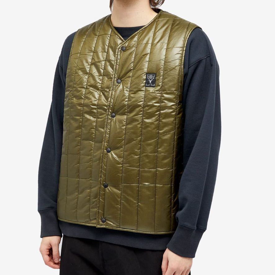 SOUTH2 WEST8 QUILTED NYLON RIPSTOP VEST XL_画像4