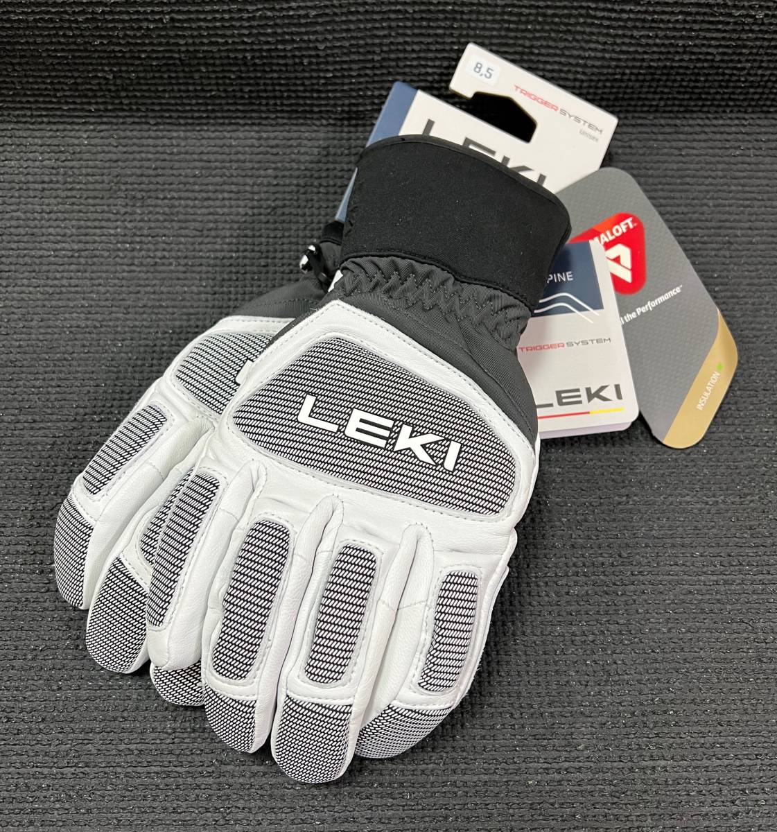 LEKI【レキ】SKI GLOVE【ALPINE】GRIFFIN PRO 3D【サイズ 8.5】ホワイト　新品正規品_画像1