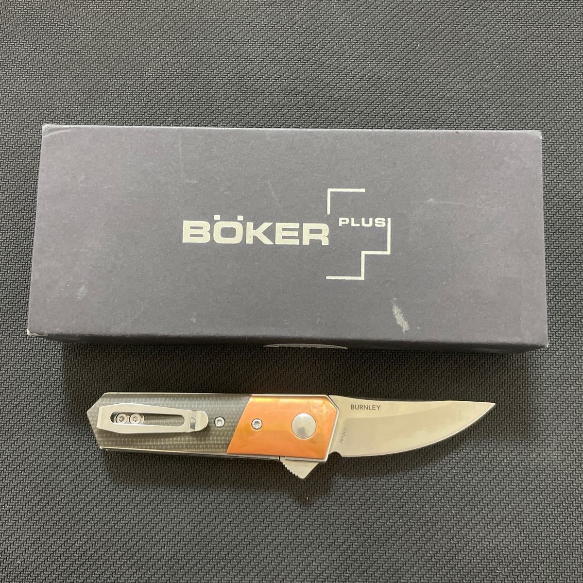 Boker PLUS stubby kwaiken Cu/GrMi 検) EDC ナイフ_画像7