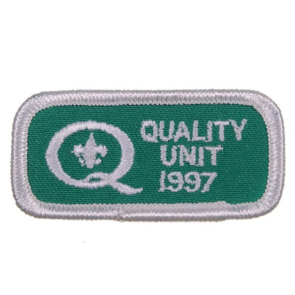 TC84 QUALITY UNIT 1997 ボーイスカウト BSA ワッペン パッチ ロゴ エンブレム USA アメリカ 米国 輸入雑貨 テキスト系の画像1
