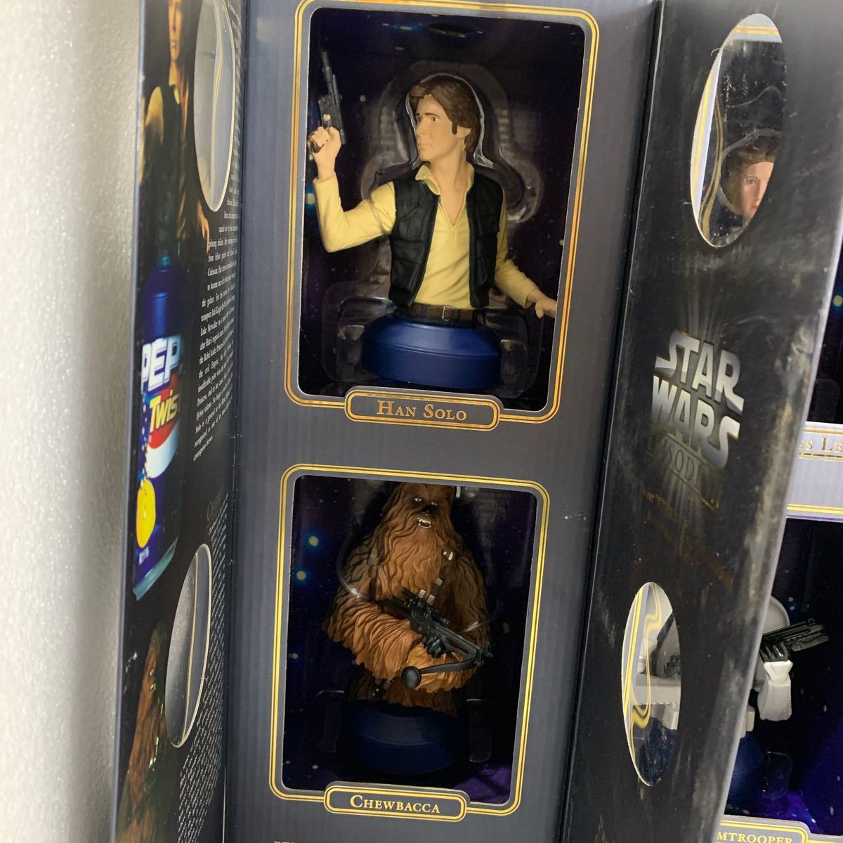 QW3371 STAR WARS スターウォーズ ペプシ サウンドビッグキャップ 4点セット まとめ PEPSI 0125_画像3