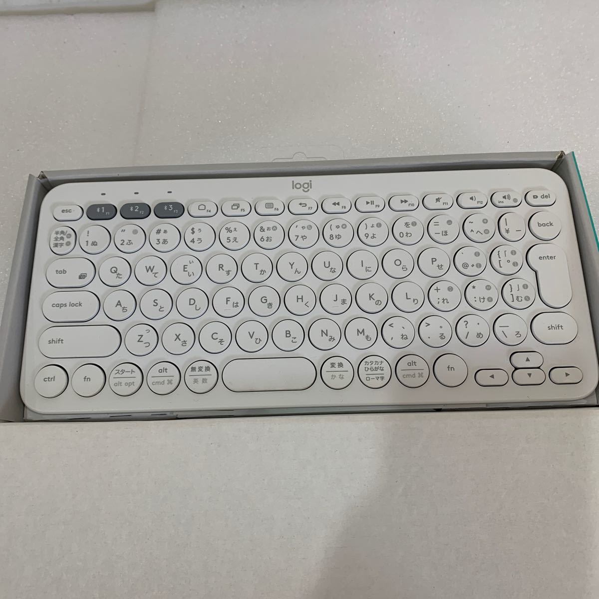 QW3382 【中古】logicool K380 マルチデバイス Bluetooth キーボード　動作確認済み　0126_画像2