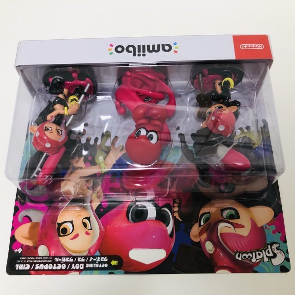 M5200 ●新品 未開封 即決●amiibo トリプルセット タコガール/タコ/タコボーイ アミーボ スプラトゥーン ●Splatoon / Girl Octopus Boy_画像6