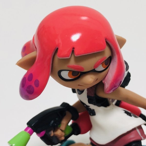 M5228 ●中古 美品 即決●amiibo ガール ネオンピンク (スプラトゥーン アミーボ イカガール) ●Splatoon / Inkling Girl - Neon Pink_画像2